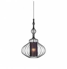 Lampa wisząca Abi M 8866 BL Nowodvorski Lighting ażurowa druciana oprawa w kolorze czarnym