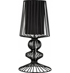 Lampa stołowa Aveiro 5411 Nowodvorski Lighting stalowa czarna oprawa w dekoracyjnym stylu