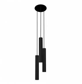 Lampa wisząca Eye L 8917 Nowodvorski Lighting potrójny czarny zwis w nowoczesnym stylu