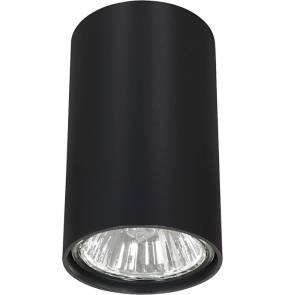 Plafon Eye S 6836 Nowodvorski Lighting czarna nowoczesna oprawa w kształcie tuby