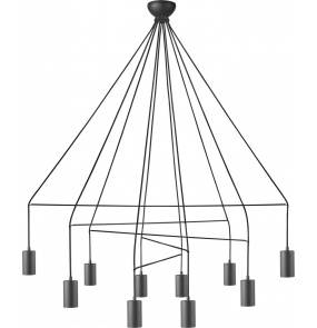 Lampa wisząca Imbria 9680 Nowodvorski Lighting nowoczesna oprawa w kolorze czarnym