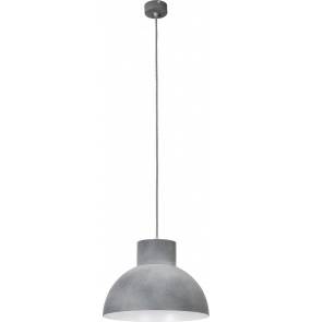 Lampa wisząca Works 6510 Nowodvorski Lighting nowoczesna półokrągła oprawa w kolorze betonu