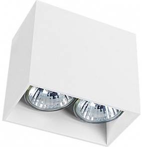 Oprawa natynkowa Gap 9385 Nowodvorski Lighting prostokątna biała lampa sufitowa
