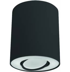 Plafon Set 8903 Nowodvorski Lighting czarno-biała oprawa w kształcie tuby