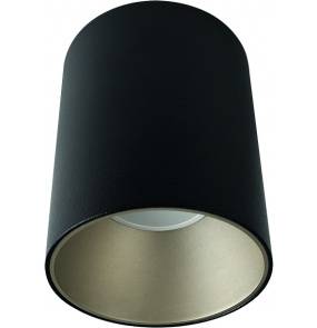 Plafon Eye Tone 8932 Nowodvorski Lighting czarna oprawa ze srebrnym pierścieniem