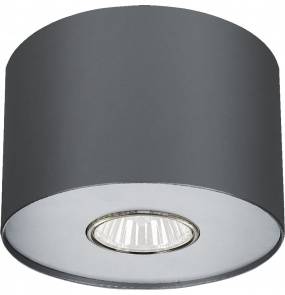 Plafon Point S 6006 Nowodvorski Lighting grafitowa lampa z wymiennym pierścieniem
