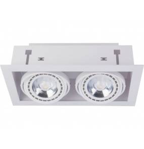 WYPRZEDAŻ Oprawa wpuszczana Downlight ES111 9574 Nowodvorski Lighting podwójna oprawa w kolorze białym