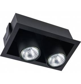 Oprawa wpuszczana Eye Mod 8940 Nowodvorski Lighting podwójny ruchomy reflektor w kolorze czarnym