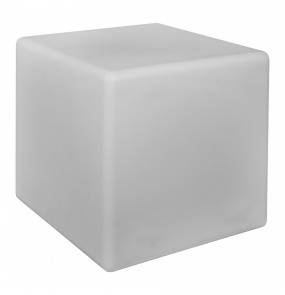 Lampa ogrodowa Cumulus Cube M 8966 Nowodvorski Lighting biała oprawa w kształcie kostki