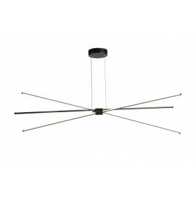 Lampa wisząca Jax AZ3135 AZzardo ruchoma designerska oprawa w kolorze czarnym