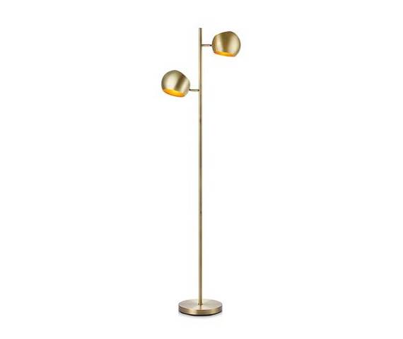 Lampa podłogowa Edgar 107742 Markslojd podwójna oprawa w kolorze patyny