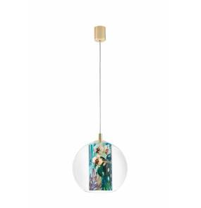 Lampa wisząca Feria S 10911113 KASPA dekoracyjna oprawa z kulistym kloszem