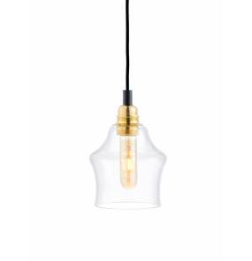 Lampa wisząca Longis II Gold 10872105 KASPA szklana oprawa w dekoracyjnym stylu