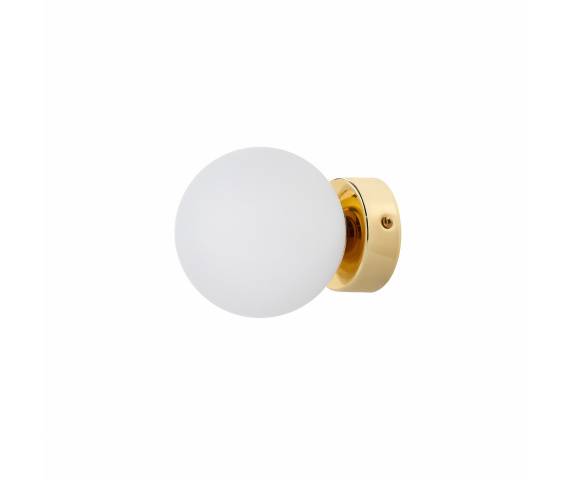Kinkiet Mija 20764105 KASPA biało-złota oprawa w kształcie kuli