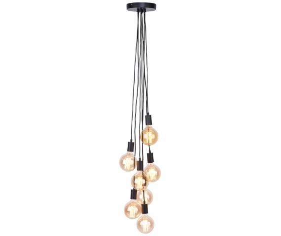 Lampa wisząca Oslo OSLO/H7/B It's About Romi siedmioramienna oprawa w kolorze czarnym