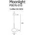 Lampa wisząca Moonlight P0076-01D Maxlight nowoczesna szklana oprawa wisząca
