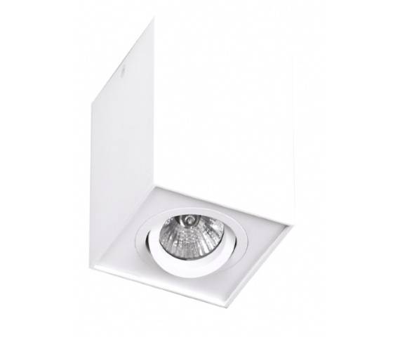 Lampa natynkowa Basic Square C0070 Maxlight nowoczesna oprawa w kolorze białym