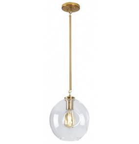 Lampa wisząca Spirit P0365 MAXlight złota oprawa z transparentnym kloszem