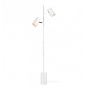 Lampa podłogowa Twin 107948 Markslojd nowoczesna oprawa w kolorze białym