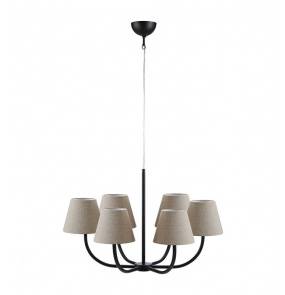 Żyrandol Cozy 107999 Markslojd elegancka oprawa z beżowymi abażurami