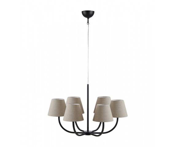 Żyrandol Cozy 107999 Markslojd elegancka oprawa z beżowymi abażurami