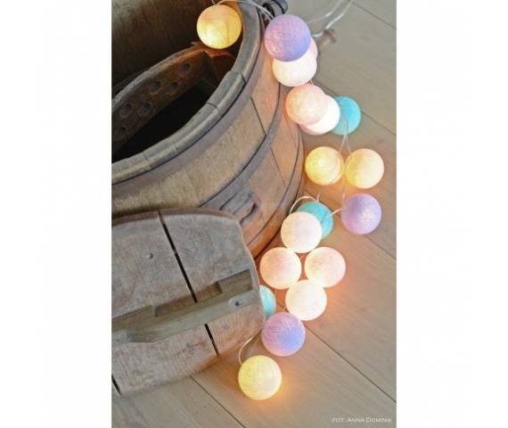 Kolorowe kulki LED kompozycja - Pastel by Pipilota