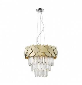 Lampa wisząca Quasar P0506-06A-F4E3 oprawa w kolorze złotym ZUMA LINE