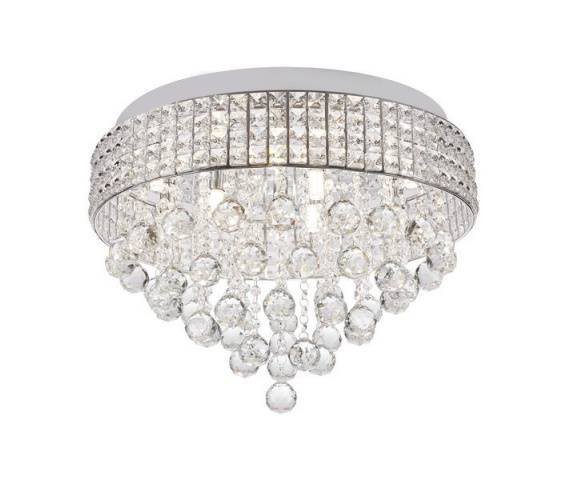 Plafon Capri 19027-L Zuma Line srebrna oprawa w stylu glamour