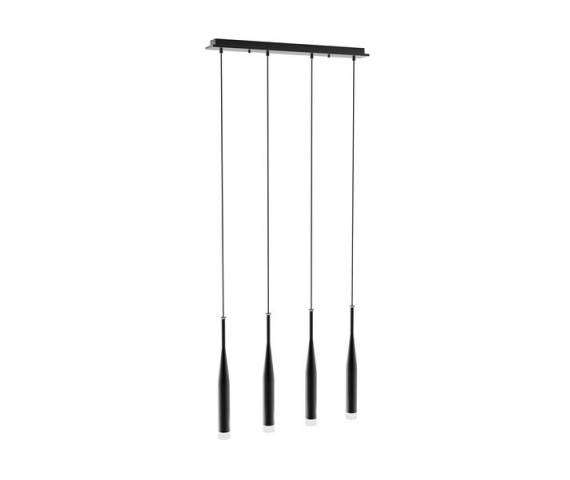 Lampa wisząca Conte MD1998B-4BL Zuma Line czarna oprawa w stylu design