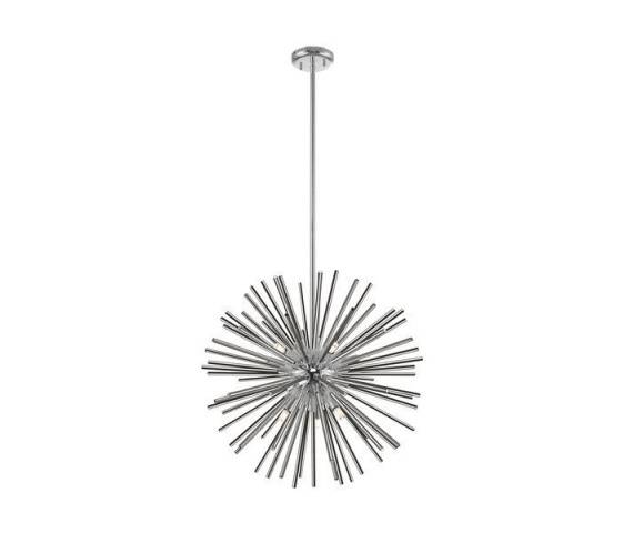 Lampa wisząca Urchin P0491-09F-F4AN oprawa w kolorze srebrnym ZUMA LINE