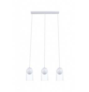 Lampa wisząca Tiga 3 BL0522 Berella Light biała oprawa w nowoczesnym stylu