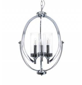 Lampa wisząca Roda 3 BL0388 Berella Light chromowa oprawa w nowoczesnym stylu