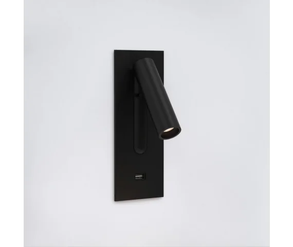 Kinkiet Fuse LED USB 1215082 nowoczesna oprawa w kolorze czarnym Astro Lighting