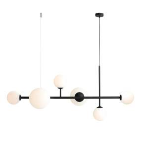 Lampa wisząca DIONE 6 BLACK 1092K1 oprawa w kolorze czarnym ALDEX