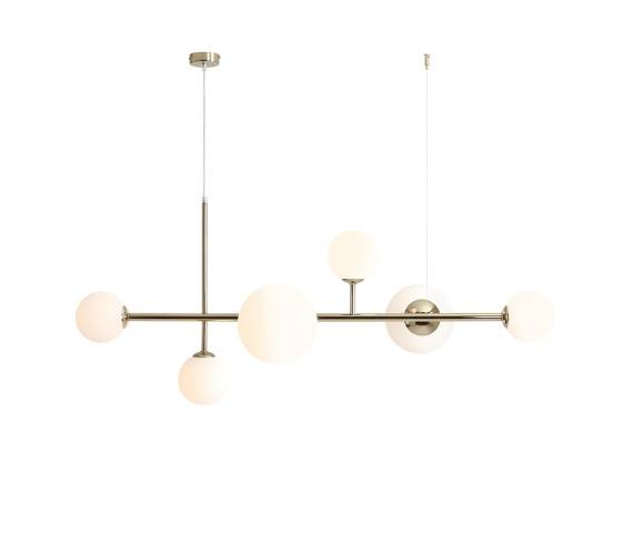 Lampa wisząca DIONE 6 GOLD 1092K30 oprawa w kolorze złotym ALDEX