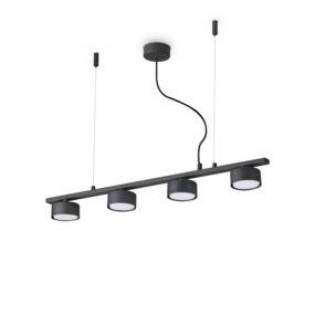 Lampa wisząca Minor Linear SP4 235455 Ideal Lux minimalistyczna czarna listwa wisząca