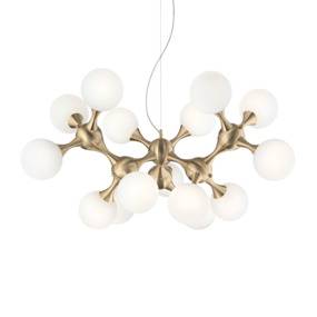 Lampa wisząca Nodi SP15 241012 Ideal Lux mosiężna lampa wisząca w stylu glamour