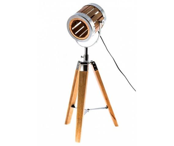 Lampa stołowa Passion LS-MT1546 Auhilon oświetlenie w niepowtarzalnym połączeniu drewna i metalu