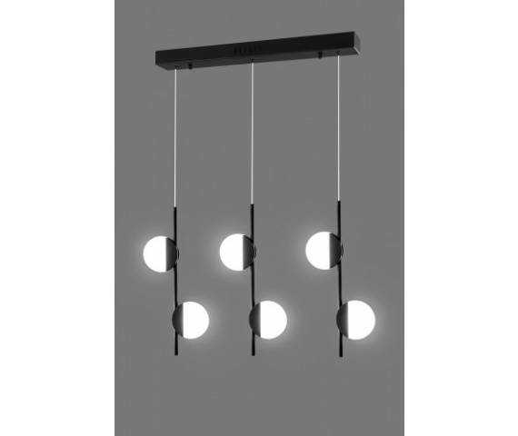 Lampa wisząca HUGO 3L P2671-3L Auhilon nowoczesna oprawa świetlna w kolorze czarnym
