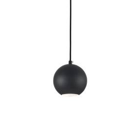 Lampa wisząca Mr Jack SP1 Small 231259 Ideal Lux pojedyńcza oprawa świetlna w kolorze czarnym