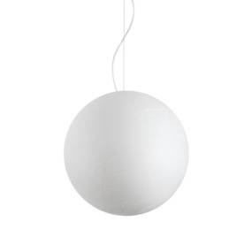 Lampa wisząca Carta 226040 Ideal Lux nowoczesna oprawa w kształcie kuli w kolorze białym