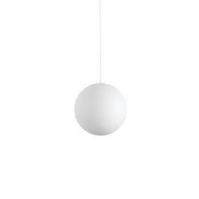 Lampa wisząca Carta 226026 Ideal Lux nowoczesna oprawa w kształcie kuli w kolorze białym