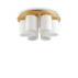 Plafon Daisy 247779 Ideal Lux lampa sufitowa w kolorze bieli i złota