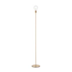 Lampa podłogowa Microphone 232409 Ideal Lux nowoczesna oprawa w kolorze mosiądzu