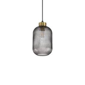 Lampa wisząca Mint 237442 Ideal Lux nowoczesna oprawa z dymionego szkła