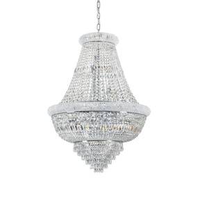 Żyrandol Dubai 243597 Ideal Lux elegancka oprawa z kryształami w kolorze chromu