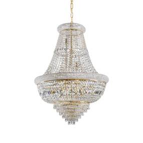 Żyrandol Dubai 243528 Ideal Lux elegancka oprawa z kryształami w kolorze złota