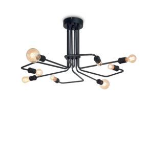 Plafon Triumph 242378 Ideal Lux nowoczesna lampa sufitowa w kolorze czarnym