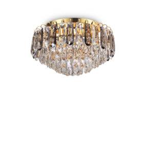 Plafon Magnolia 241296 Ideal Lux kryształowa lampa sufitowa w kolorze złota