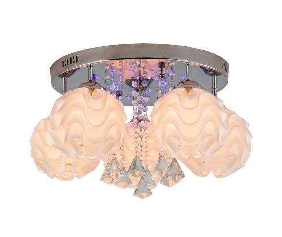 Plafon Sada 5 LP-119/5C Light Prestige elegancka lampa sufitowa w kolorze srebrnym